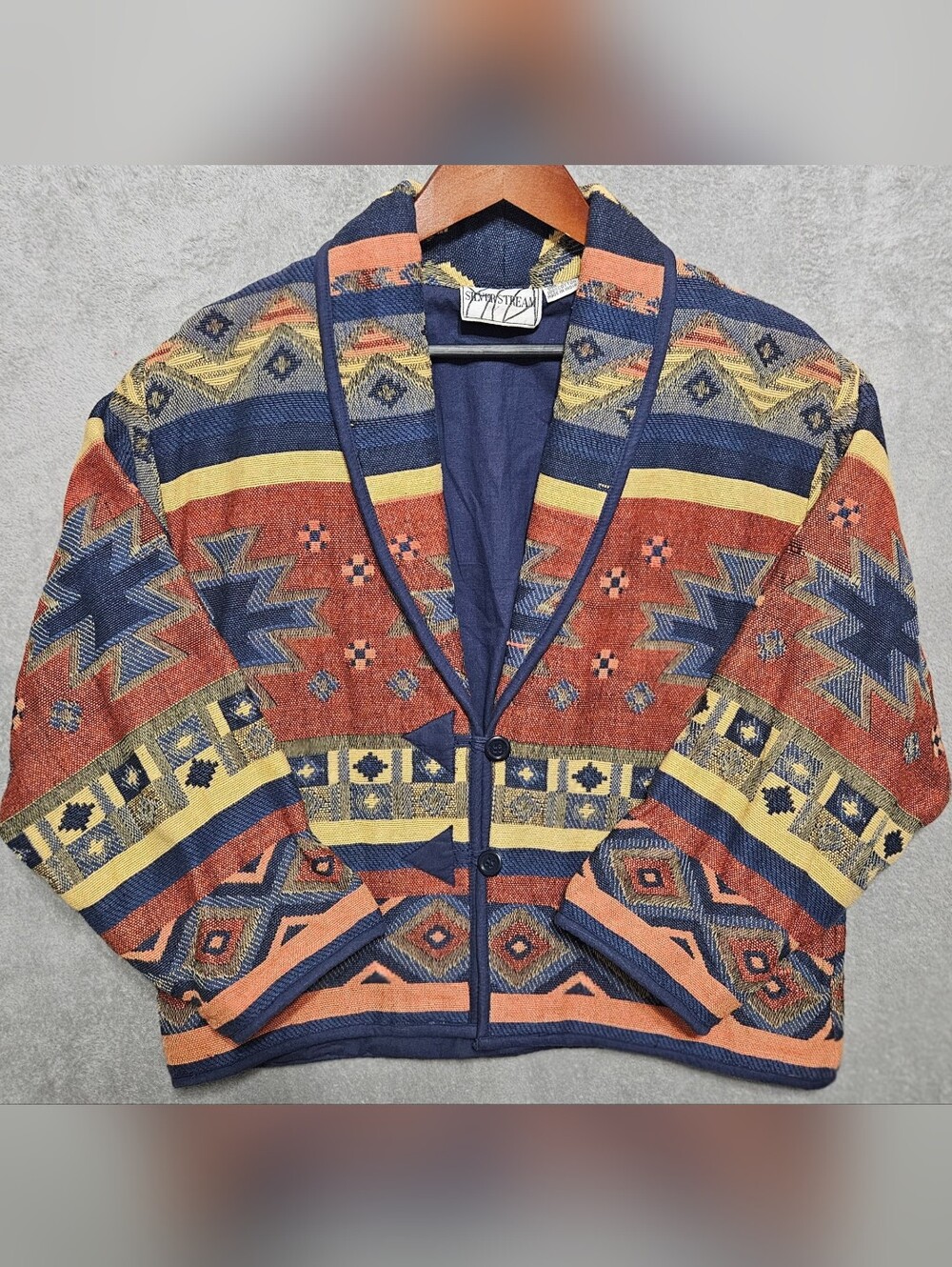 Vintage Silverstream Blazer  Southwestern Tapestry Pattern